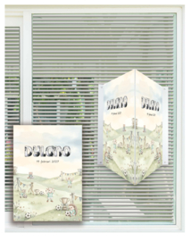 geboortebord ❤︎ raambord ❤︎ raamsticker | voetbal 116
