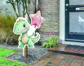 geboortebord ❤︎ raambord ❤︎ raamsticker | dino 061