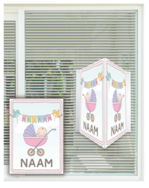 geboortebord ❤︎ raambord ❤︎ raamsticker | kinderwagen 121