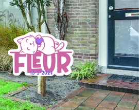 geboortebord ❤︎ raambord ❤︎ raamsticker | kat 113