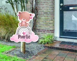 geboortebord ❤︎ raambord ❤︎ raamsticker | beertje 096