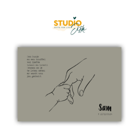 Doos met tekening en gedicht overleden kind