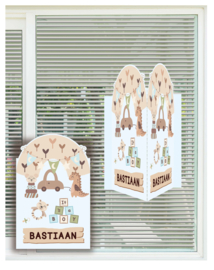 geboortebord ❤︎ raambord ❤︎ raamsticker | boy 092