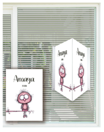 geboortebord ❤︎ raambord ❤︎ raamsticker | sillybird 074