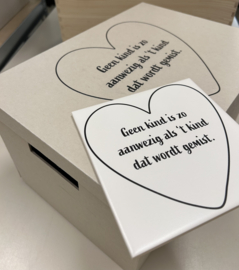 Doos met troost gedicht