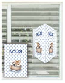 geboortebord ❤︎ raambord ❤︎ raamsticker | boot 091