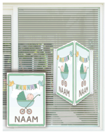 geboortebord ❤︎ raambord ❤︎ raamsticker | kinderwagen 121