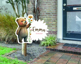 geboortebord ❤︎ raambord ❤︎ raamsticker | beer 111