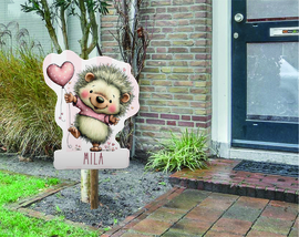 geboortebord ❤︎ raambord ❤︎ raamsticker | egel 033