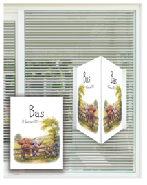 geboortebord ❤︎ raambord ❤︎ raamsticker | hooglander 081