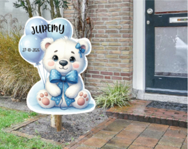 geboortebord ❤︎ raambord ❤︎ raamsticker | beer 076