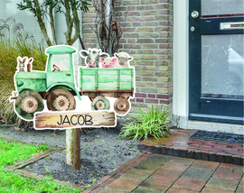 geboortebord ❤︎ raambord ❤︎ raamsticker | boerderij 051