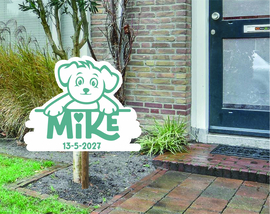 geboortebord ❤︎ raambord ❤︎ raamsticker | hond 112