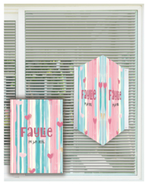 geboortebord ❤︎ raambord ❤︎ raamsticker | hartjes 063