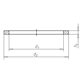 Afdichtring alu 6 x 10