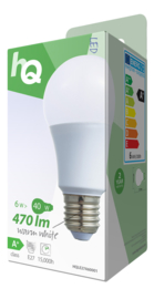 Led lamp e27 a60 5.3w  470lm 2700K