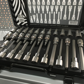 Dopsleutelset 1/2 Torx - Veeltand - 6kant - Wurth ZEBRA