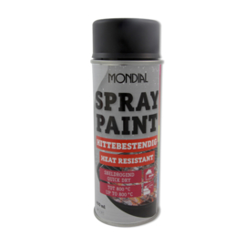 Spuitbus spray paint Hittebestendig zwart mat 400 ml