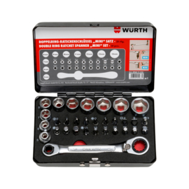 Würth dopsleutelbitset 1/4 mini 31 dlg.