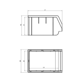 Opbergbox nr 4 Grijs