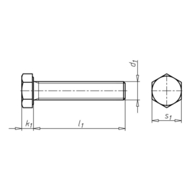 Zeskantbout M8x70 VZ