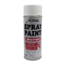 Spuitbus spray paint Ral 9010 hoogglans 400 ml