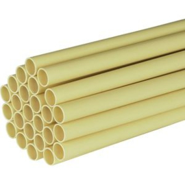 Wavin pvc buis 5/8 creme 4mtr met gladde binnenlaag