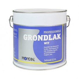 Mondial professionele grondverf 2,5 Ltr Wit