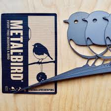 Metalbird roodborstje vetbolhouder set