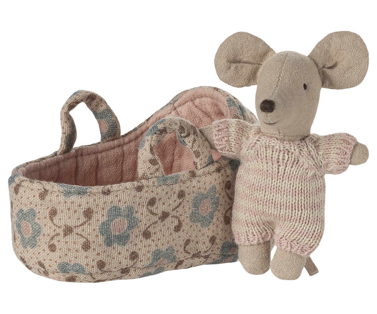 Maileg reiswieg met babynuis