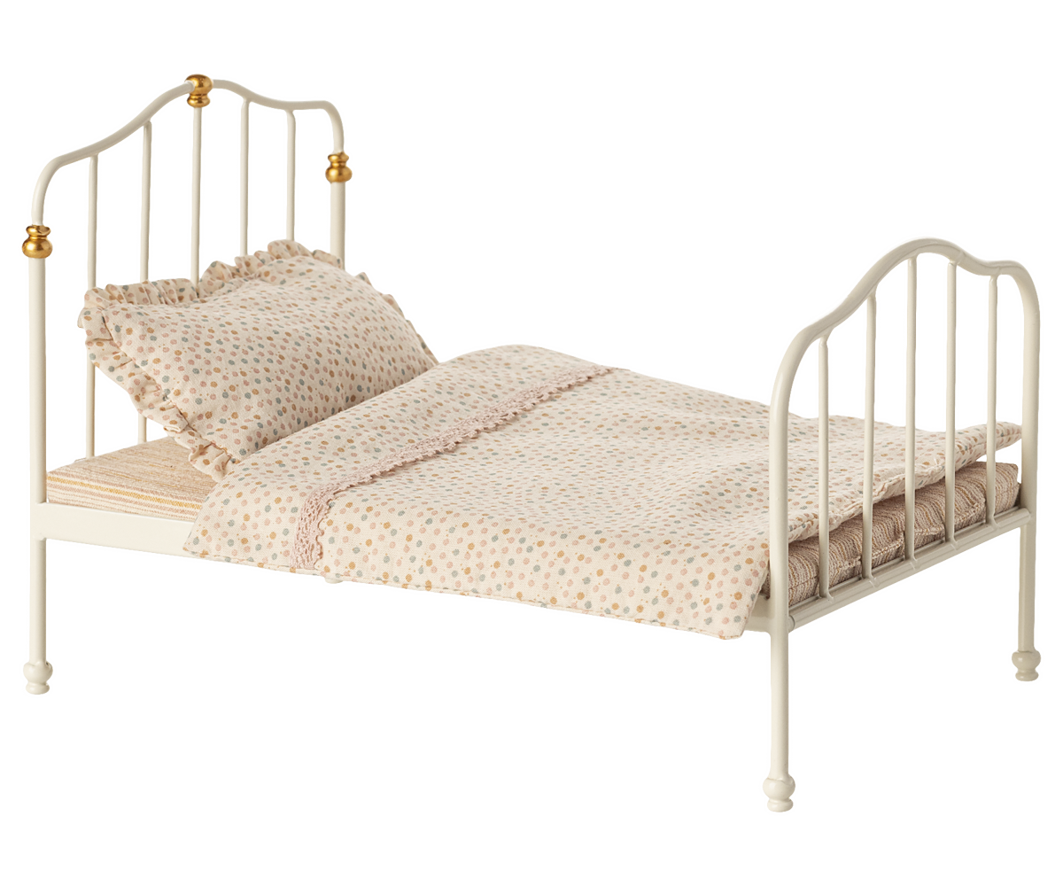 Maileg vintage bed muis ecru