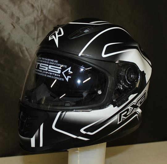 Integraal Helm RXA Xenon Graphic BS - Zwart/Wit