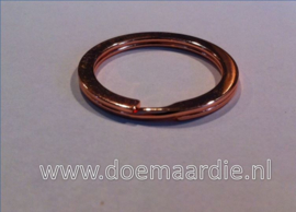 Sleutelhanger ring, plat. 26,5 mm binnen. Rose