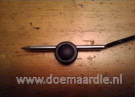 Touwstopper GROOT, zwart gat 7 mm