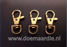 Sleutelhanger goud 38 mm