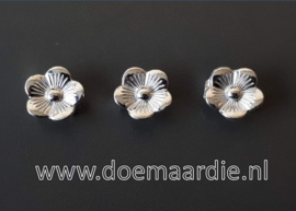 Bloem per 10 stuks. zilver