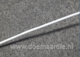 Spoeltje elastiek koord, 1,5 mm wit. ong 100 meter