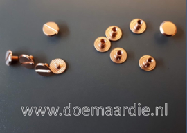 Boekschroef per 10, rose gold 10 mm