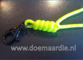 Eenvoudige keycord, sleutelhanger, van paracord maken.