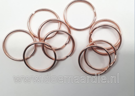 Sleutelhanger, binnen 17 mm, per 10, rosé