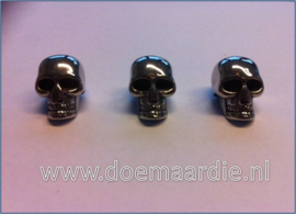 RVS skull, middel, gat 6 mm