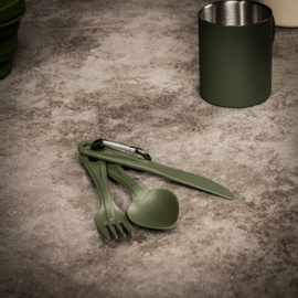 Bestek met haak Lexan, groen