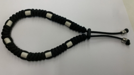 Round tekenhalsband 37 cm. zwart