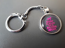 Sleutelhanger "keep calm I'm a boxer mom"