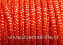 Spoeltje elastiek koord rood met glitters.