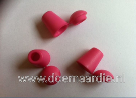 Koordeind, cord end, roze