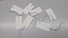 Prijs label, wit.  (100) 35 bij 18 mm