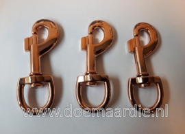 Musketons en sleutelhangers rose gold.