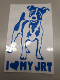 Jack Russel sticker, verschillende kleuren