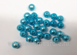 Kraaltjes, turquoise meer dan 200 stuks (50 gram), gat 2 mm